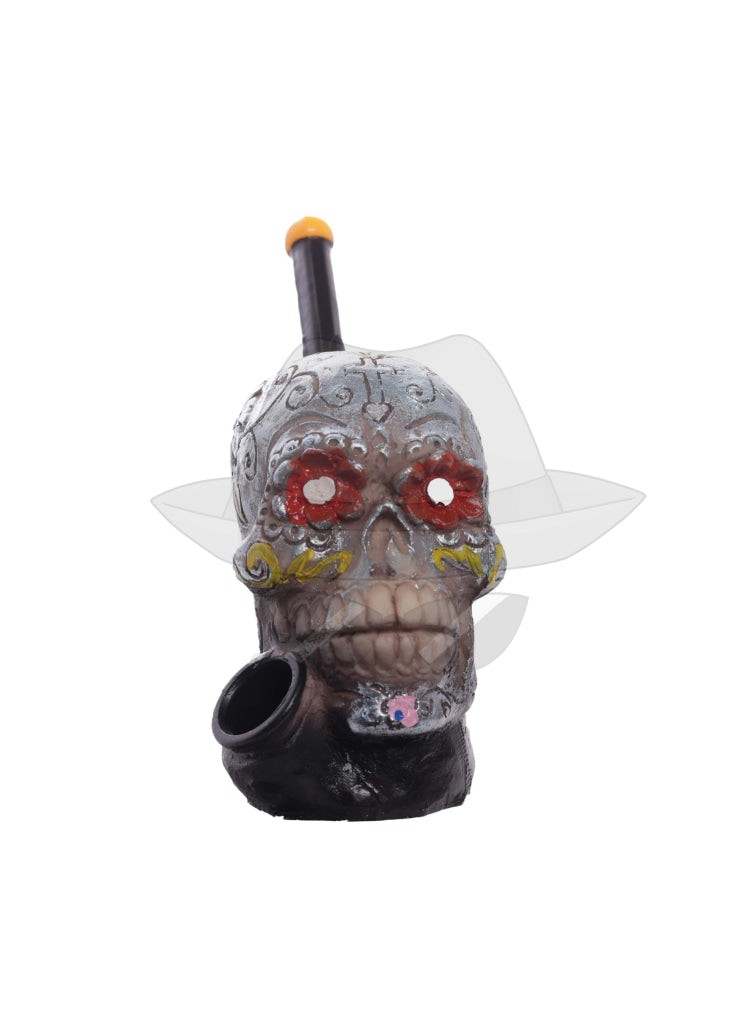 Assorted Skull design Handmade Resin Pipe