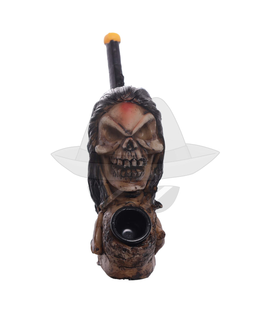 Assorted Skull design Handmade Resin Pipe