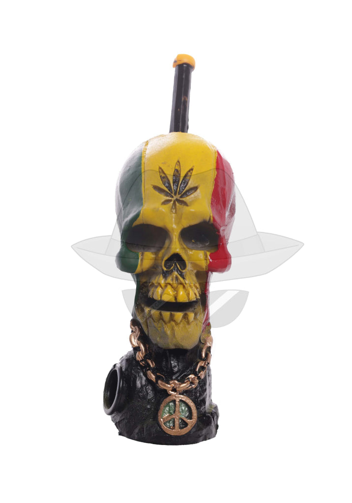 Assorted Skull design Handmade Resin Pipe