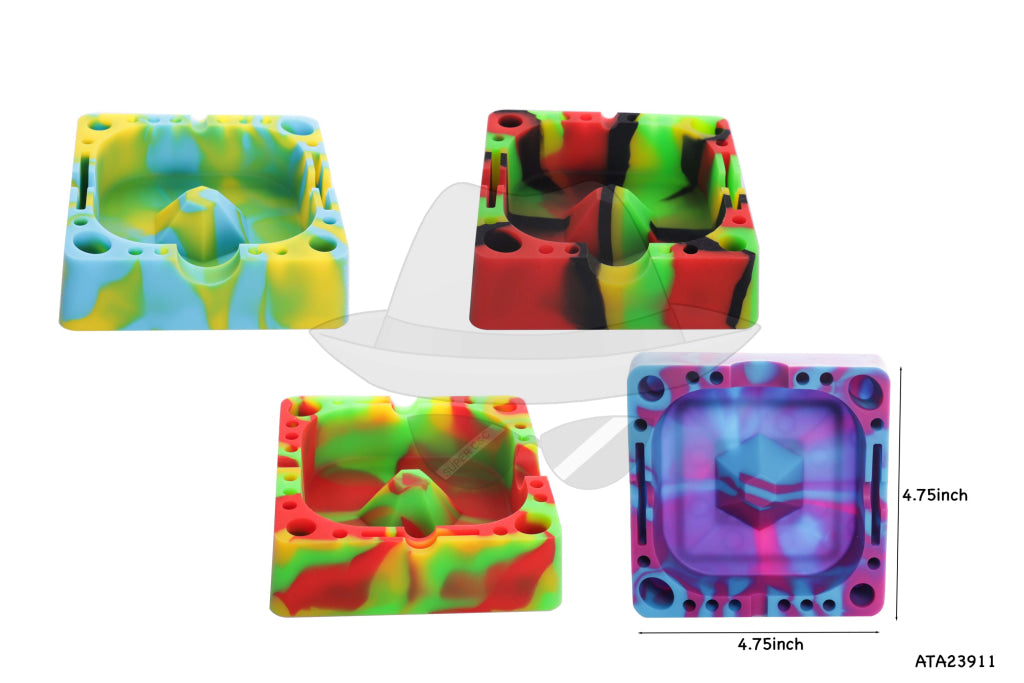 ATA23911 Square Silicone Ashtray