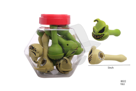 B022 Silicone Hand Pipe/ Jar of  10ct