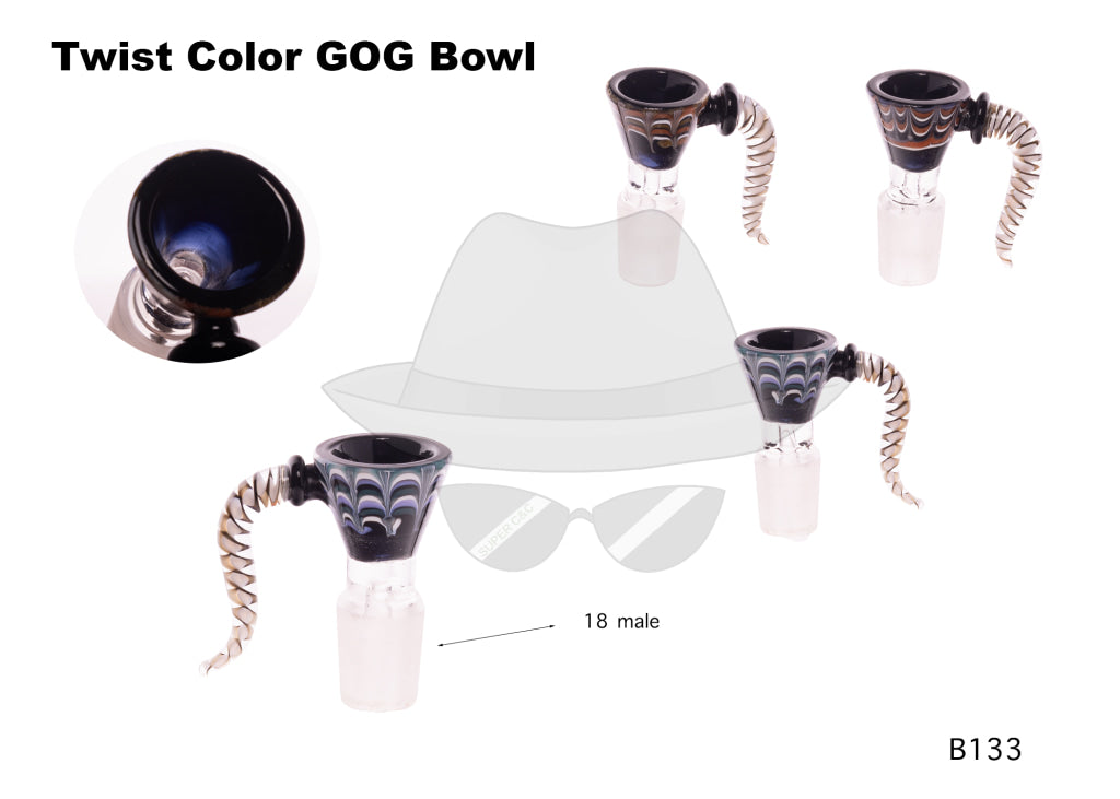 B133 Male Twist Long Horn Bowl