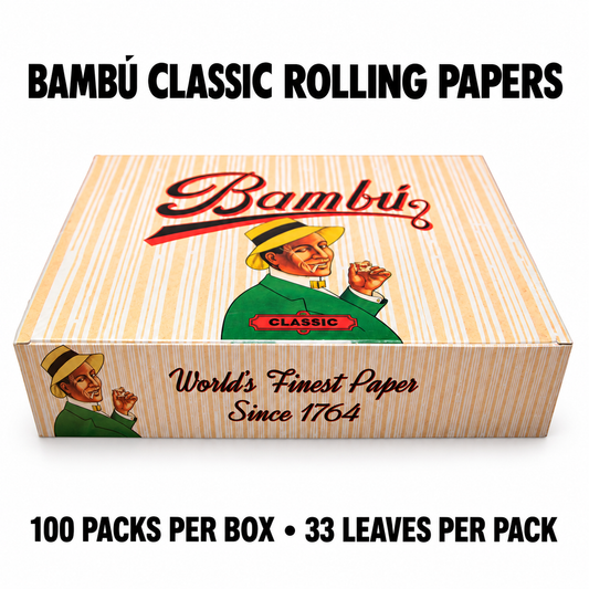 Bambú Classic Rolling Papers — 100-Pack Box