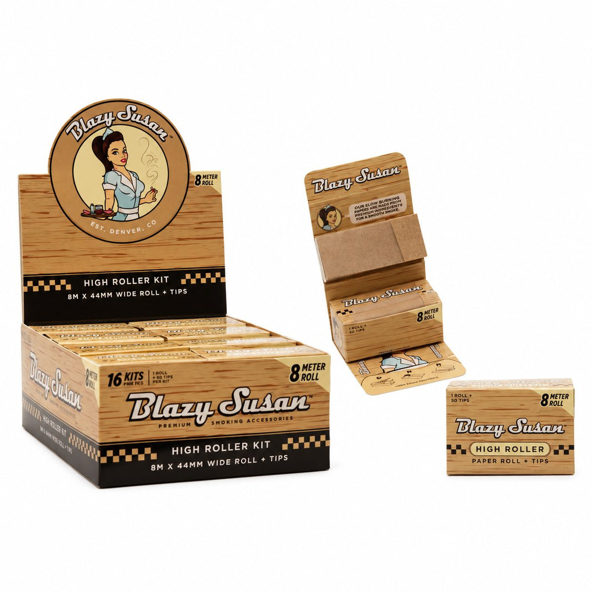 BLAZY SUSAN HIGH ROLLER KIT - 8 METER ROLL / 16 KITS