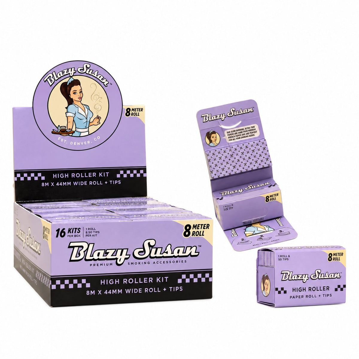 BLAZY SUSAN HIGH ROLLER KIT - 8 METER ROLL / 16 KITS