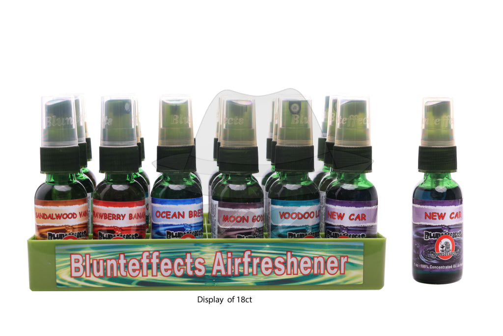 BLUNTEFFECTS® 1 OZ. SPRAY AIR FRESHENERS DISPLAY - 18 COUNT