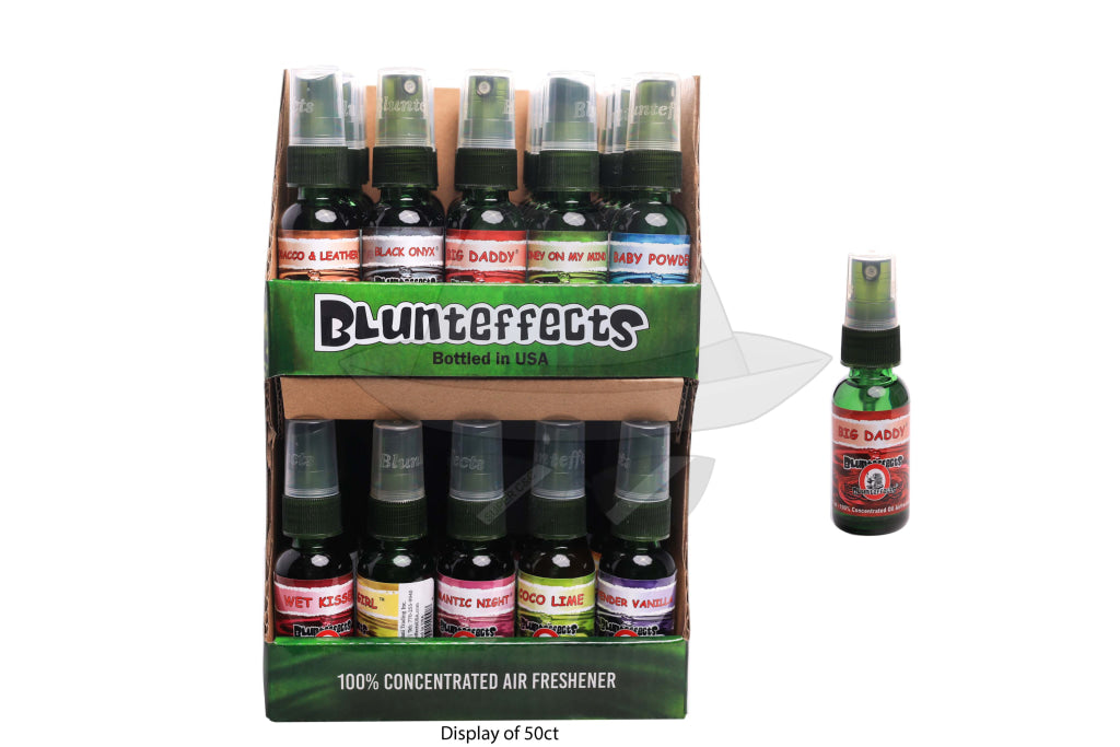 BLUNTEFFECTS®1 OZ. SPRAY AIR-FRESHENERS DISPLAY - 50 COUNT
