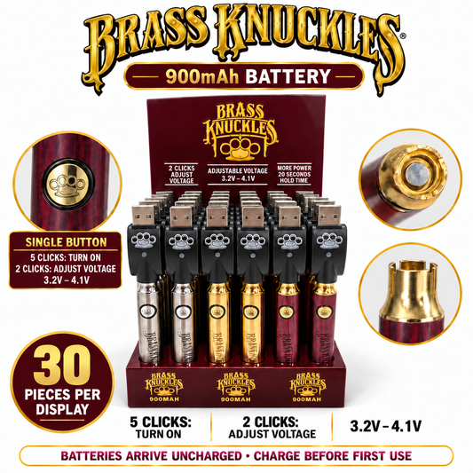 BK900mAh Variable Voltage Battery – 30-Piece Display