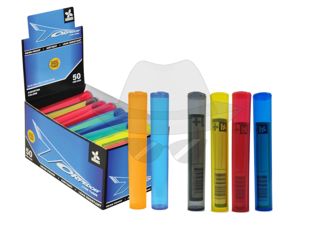 Buddies Torpedoes Cone Tube Box of 50ct