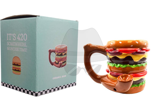 Ceramic Cheeseburger Mug Pipe