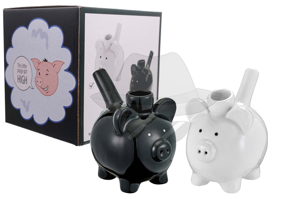 Ceramic Piggy Mug Pipe
