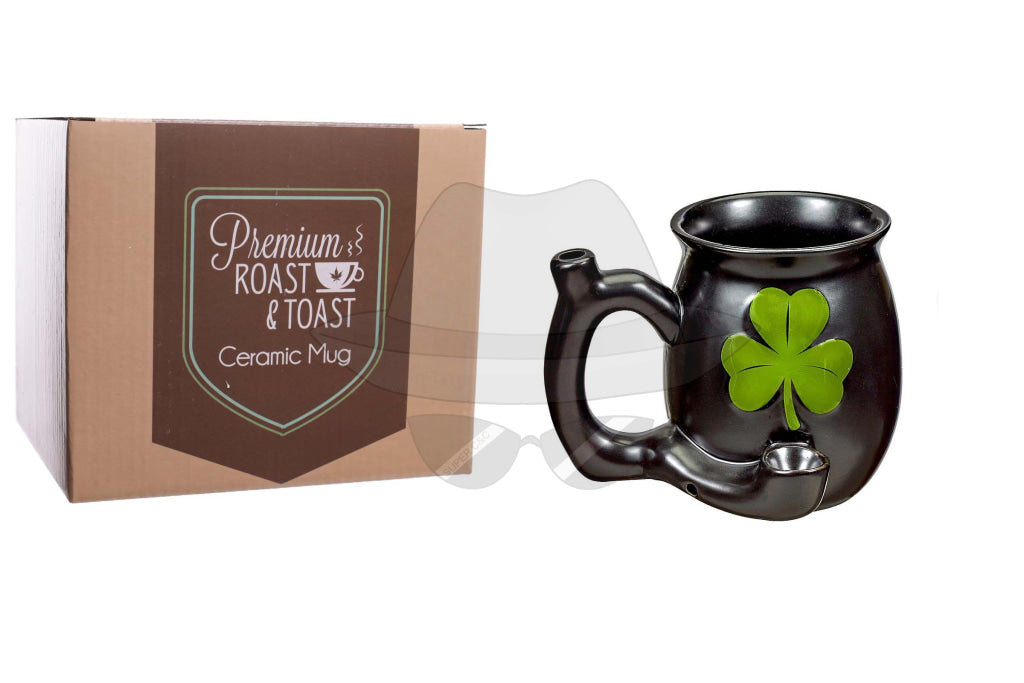 Ceramic Shamrock Mug Pipe