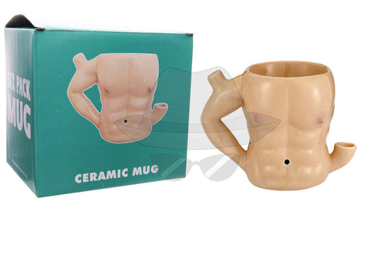Ceramic Six Pack Mug Pipe