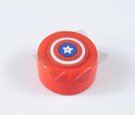 CHARACTOR ROUND 1.5 INCH ROUND SILICONE JAR( 4 PCS)
