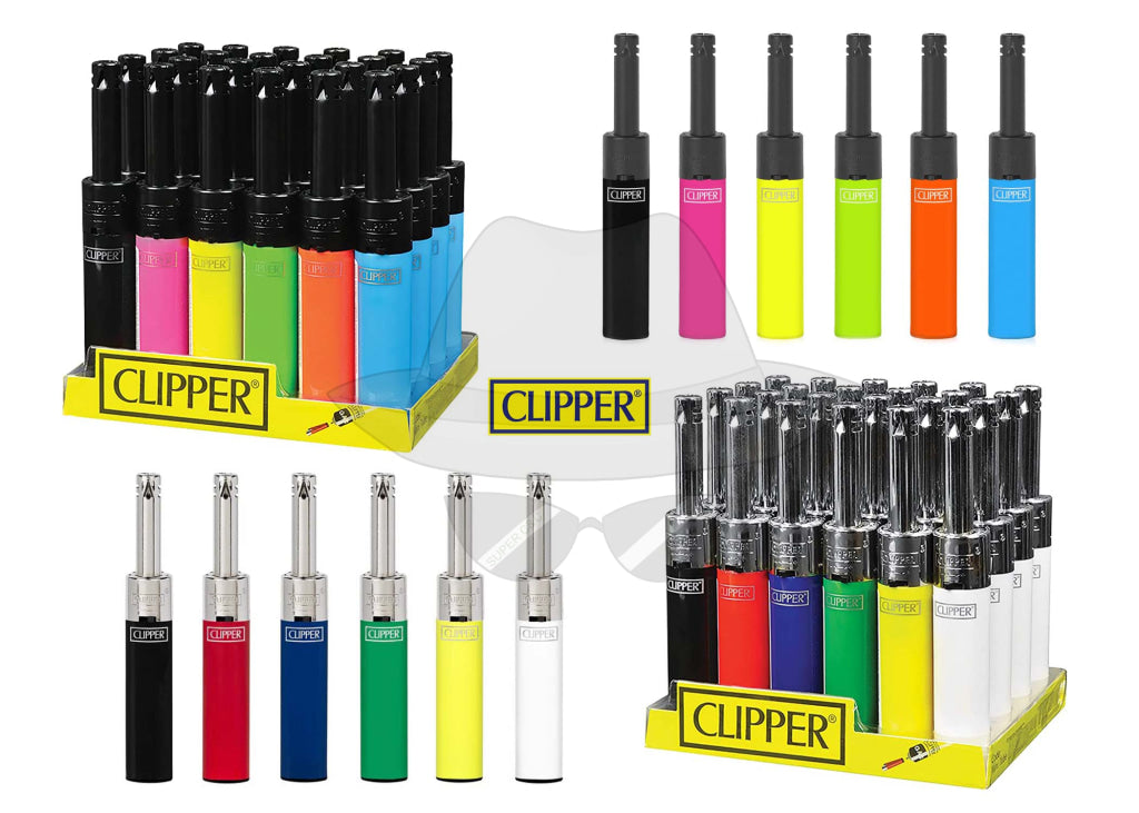 Clipper Lighter Electronic Mini Tube-24ct