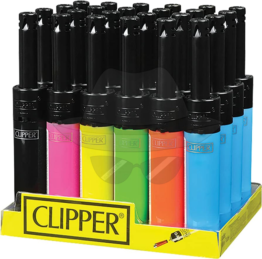 Clipper Lighter Electronic Mini Tube-24ct