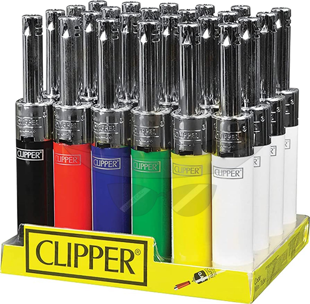 Clipper Lighter Electronic Mini Tube-24ct