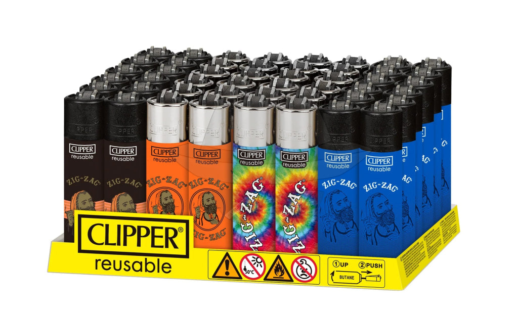 Clipper Lighter Zig Zag-48ct