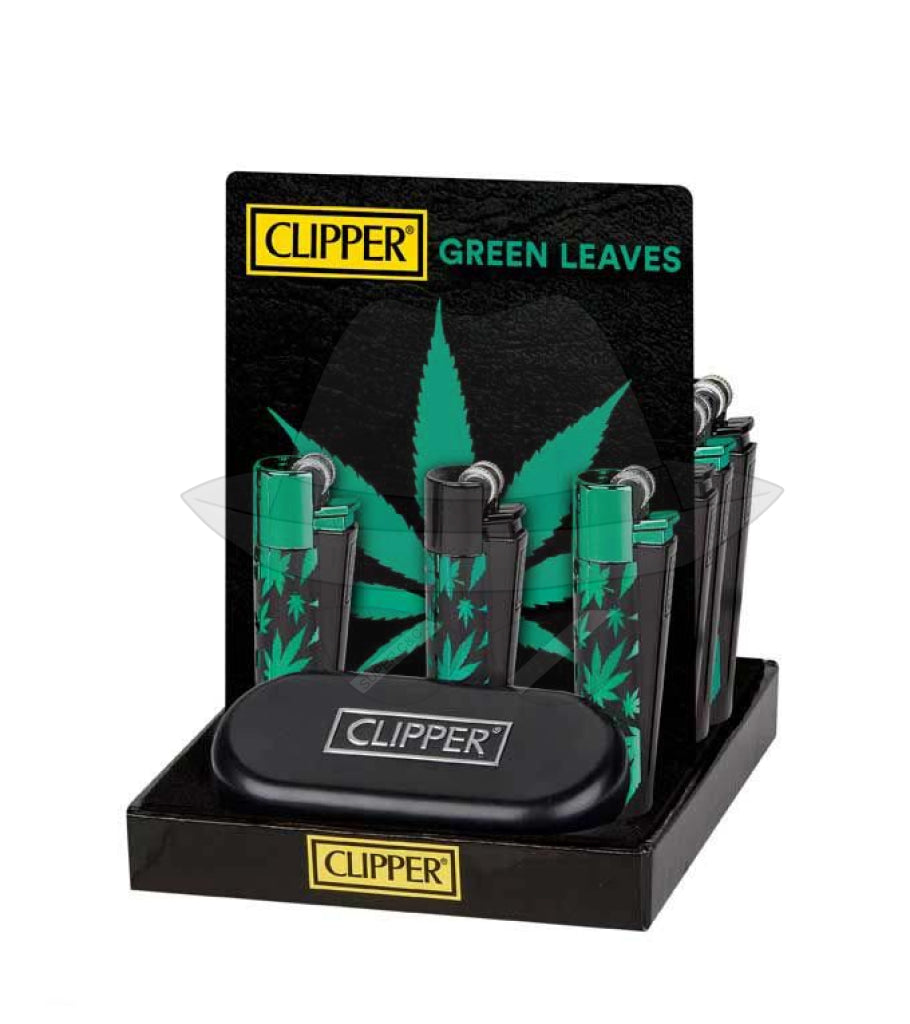 Clipper Metal Lighter With Case-12ct