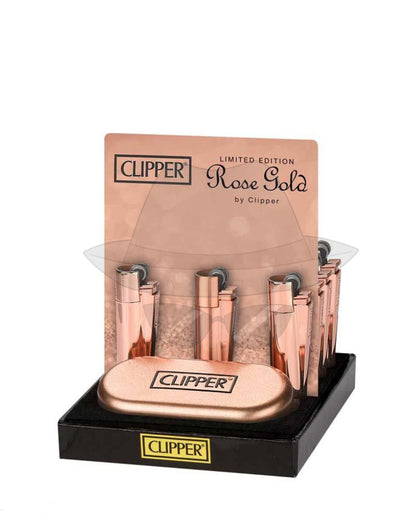 Clipper Metal Lighter With Case-12ct