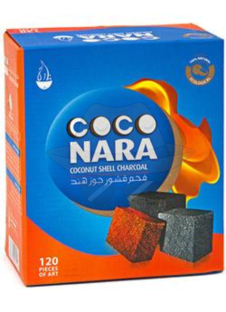 Coco Nara Natural Hookah Coals (120 FLAT Pieces)
