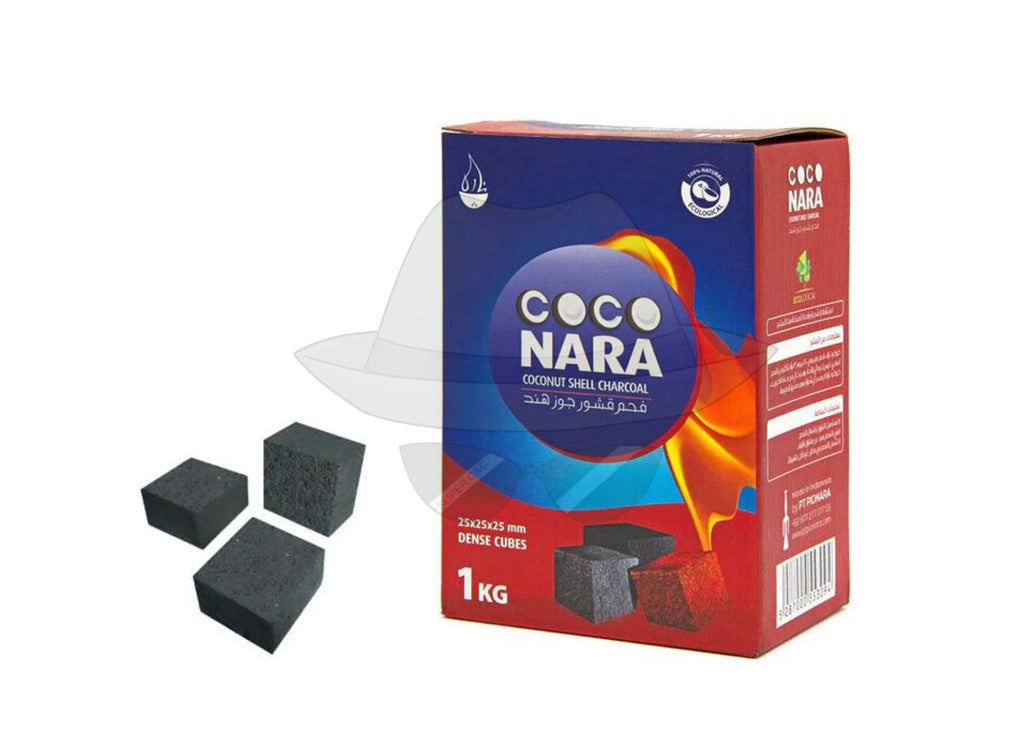 COCONARA HOOKAH CHARCOAL 1kg -72PC CUBES