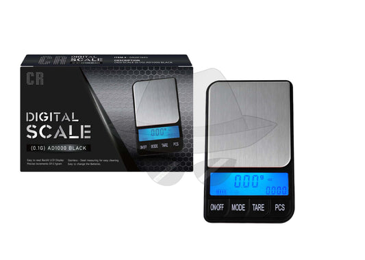 CR DIGITAL SCALE
 AD1000 Digital Scale – BLACK