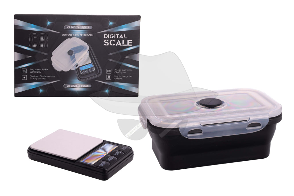 CR DIGITAL SCALE
 AD100 - 0.01G w/ Silicone Box