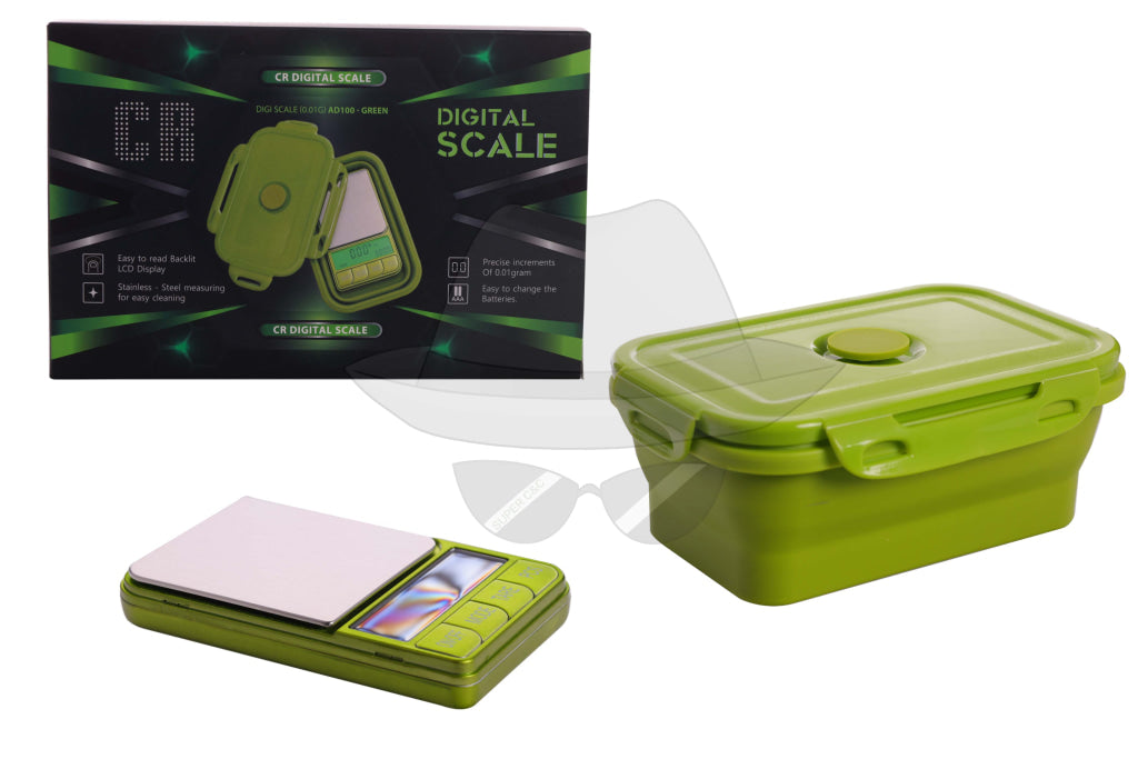 CR DIGITAL SCALE
 AD100 - 0.01G w/ Silicone Box