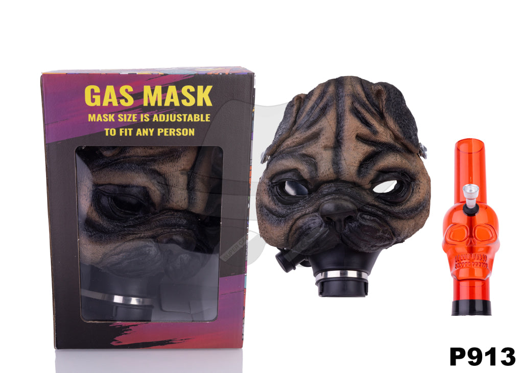 Crazy Face Gas Mask Pipe