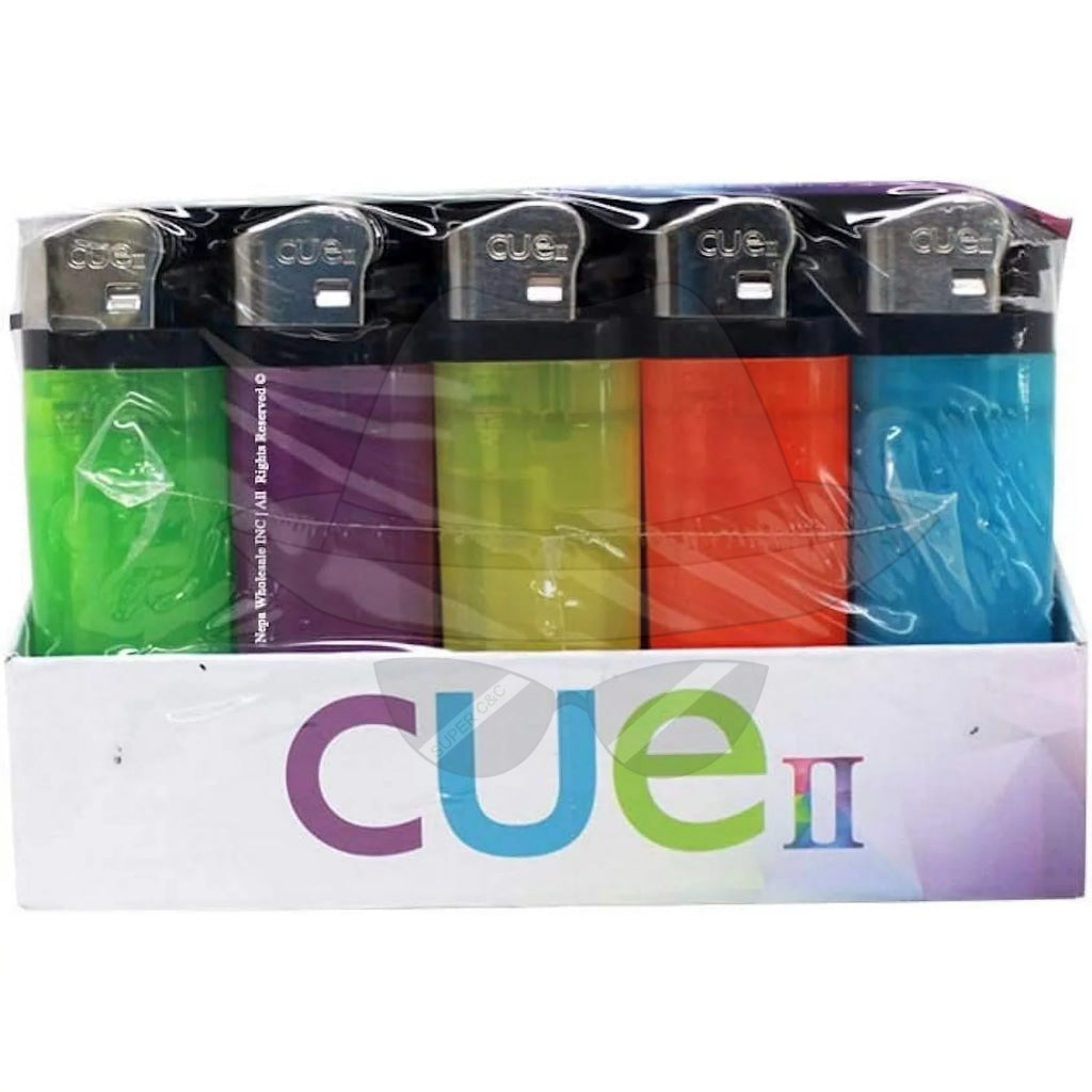 Cue II Lighter Display of 50ct