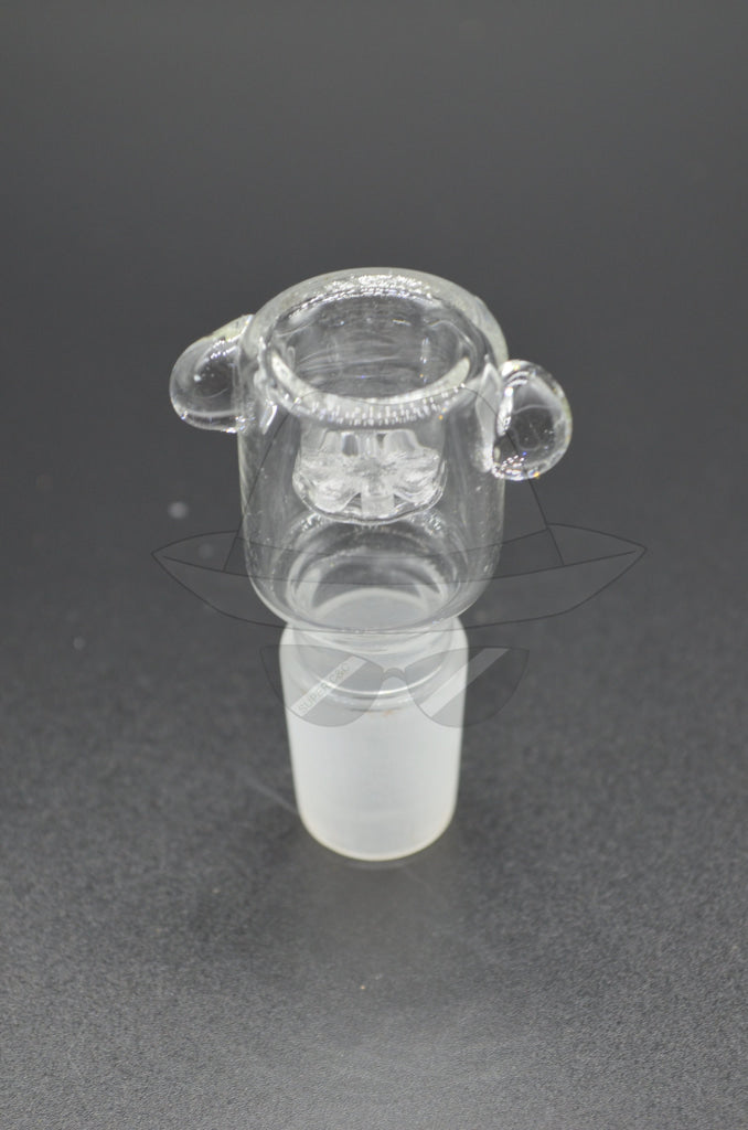 D019-Clear 18 Male With Filter Dry GLASS BOWL