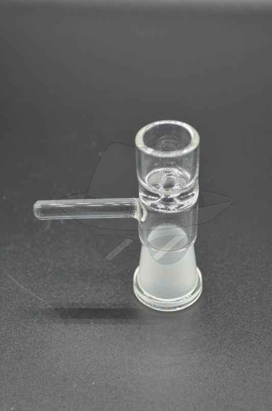 D033-CLEAR 14 FEMALE DRY GLASS BOWL WITH HANDLE