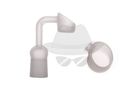 D092-18 Female Frosted Glass Banger