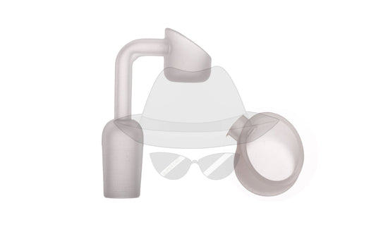 D093-18 male Frosted Glass Banger