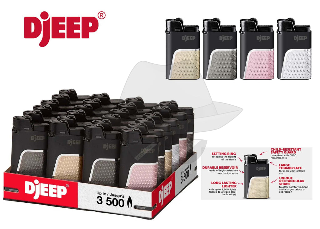 DJEEP BOLD POCKET LIGHTERS-24ct