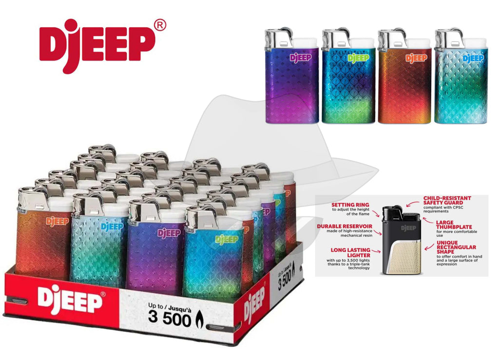 DJEEP LIMITED EDITION POCKET LIGHTERS-24ct