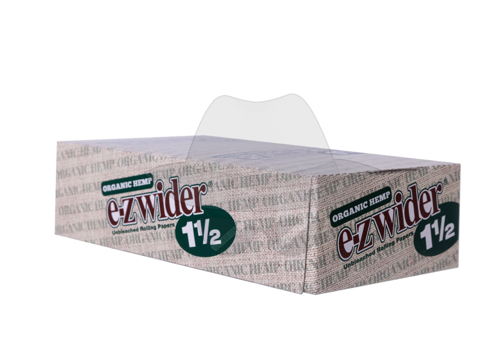 E-Z wider Organic Hemp Rolling Paper | Display of 24 packs