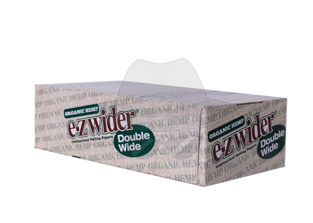 E-Z wider Organic Hemp Rolling Paper | Display of 24 packs