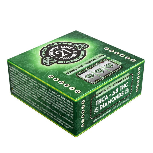 Twenty One Cannabis THCA Garlic Cookies Diamonds (Hybrid) - 2 Grams