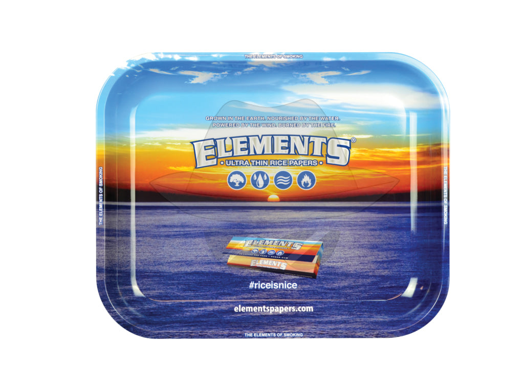 Elements Metal Rolling Tray -Large( 13.5 inch X 11 inch)