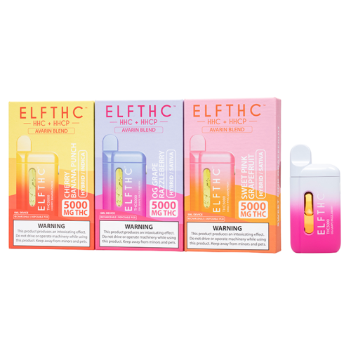 ELF THC AVARIN BLEND DISPOSABLE 5G (5 Count Display Box)