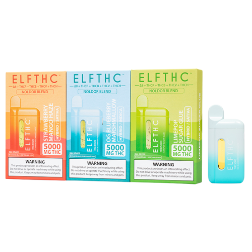 ELF THC NOLDOR BLEND DISPOSABLE 5G (5 Count Display Box)