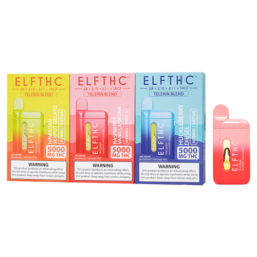 ELF THC TELERIN BLEND DISPOSABLE 5G (5 Count Display Box)