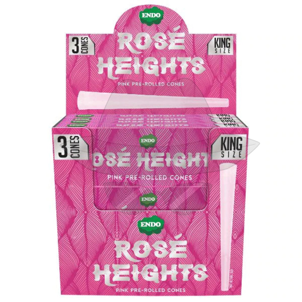 Endo Rose Heights Premium Pink Cones (24 count display)