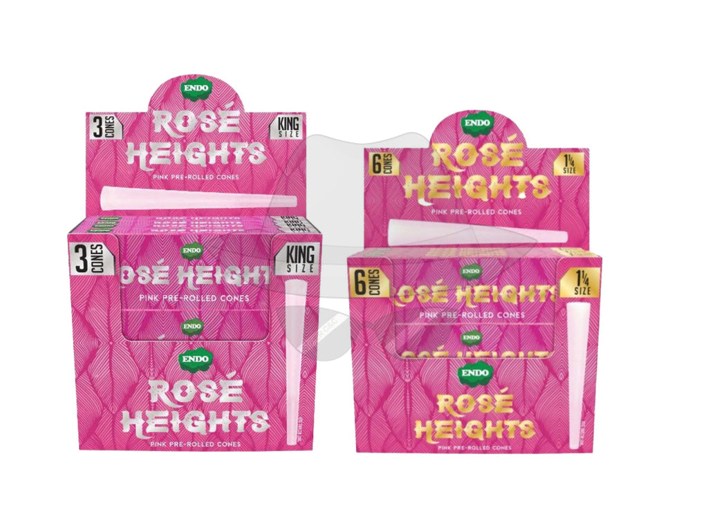 Endo Rose Heights Premium Pink Cones (24 count display)