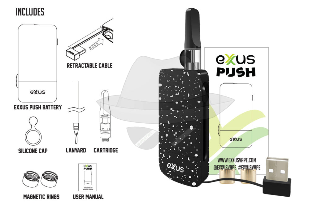 Exxus Push Cartridge Vaporizer by Exxus Vape