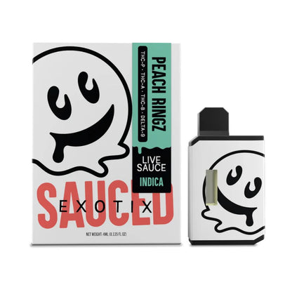 Half Baked Sauced Exotix 4G Live Sauce THC Vape
