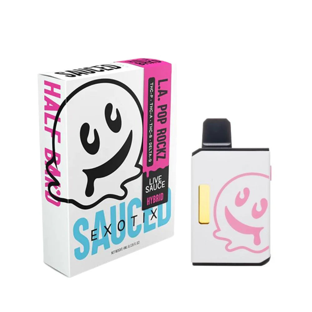Half Baked Sauced Exotix 4G Live Sauce THC Vape