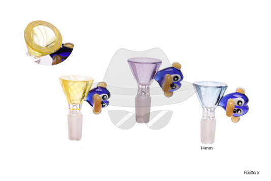 FGB555 14mm Male Monkey Design Glass Bowl